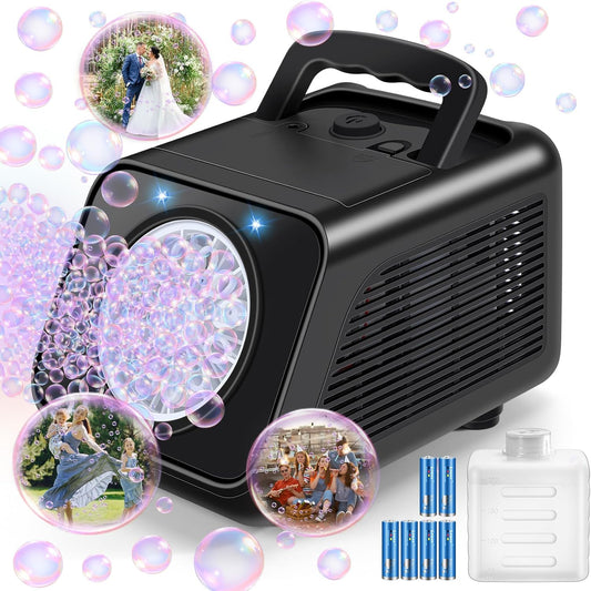 Portable Automatic Bubble Machine Kids - Bubble Machine for Parties